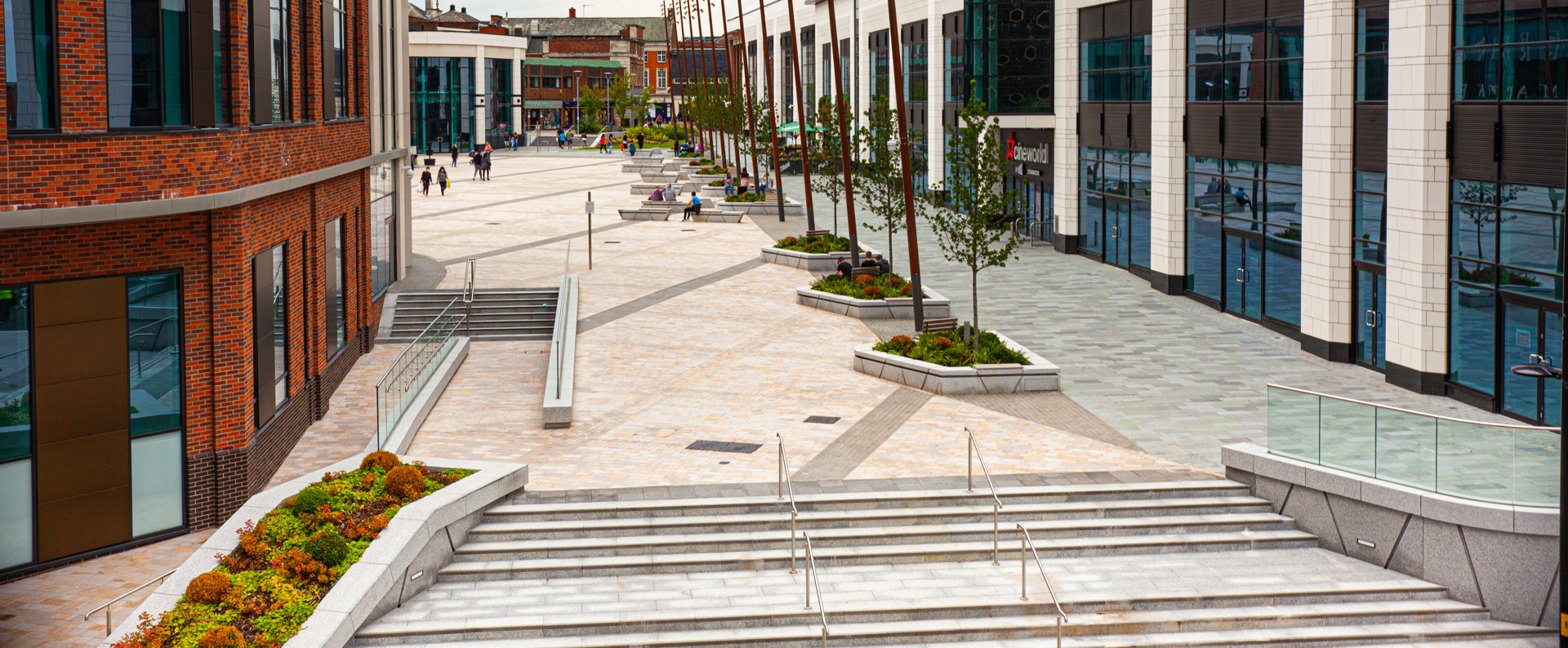 Marshalls paving laid in Warrington time square