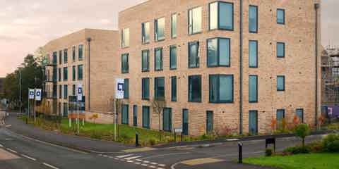 A building built using Marshalls Glencoe Vintage Stock Facing Brick