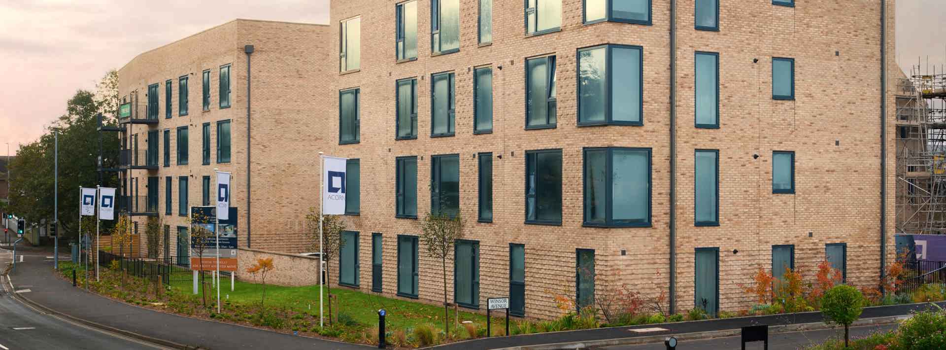 A building built using Marshalls Glencoe Vintage Stock Facing Brick