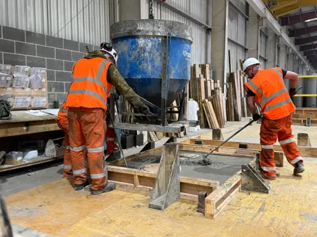 Marshalls staff working in Marshalls factory